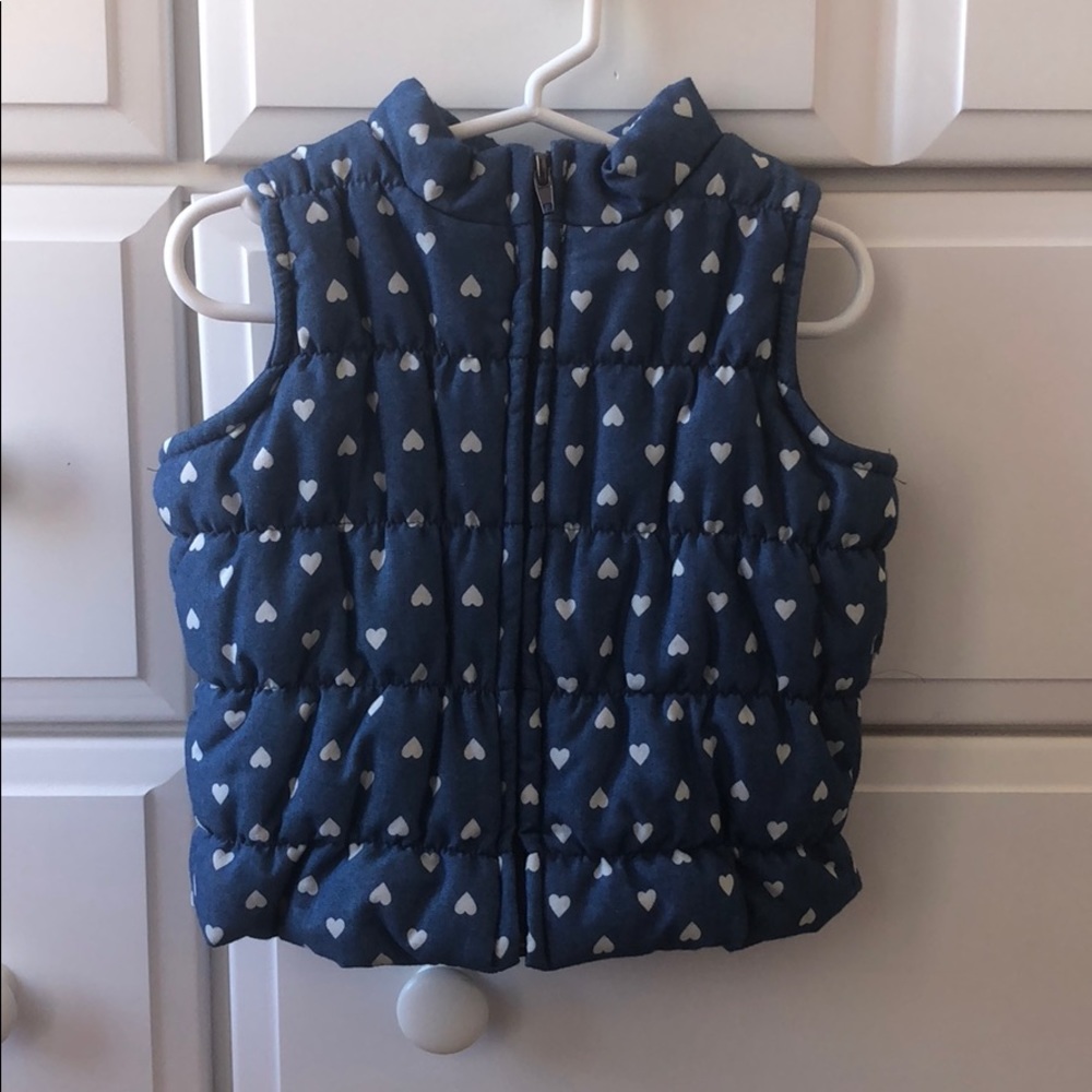 Toddler girls puffy vest